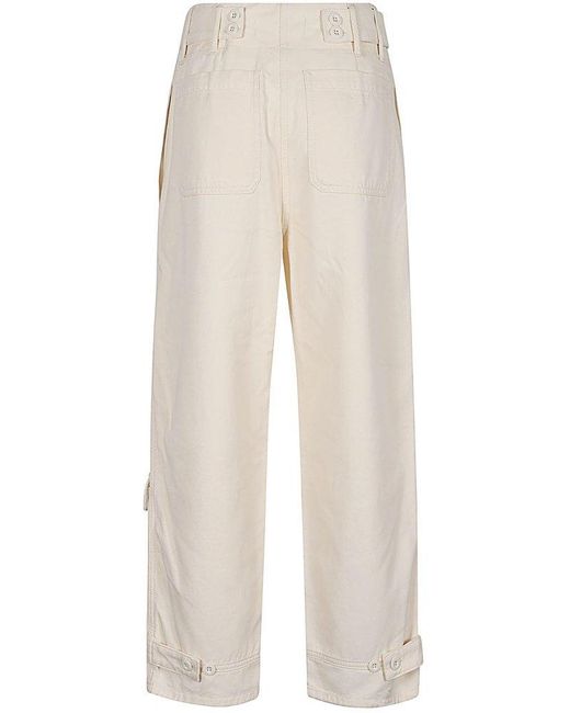 Weekend by Maxmara White Relaxed Fit Wide Leg Trousers