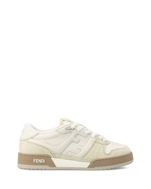 Fendi White Match Low-top Sneakers