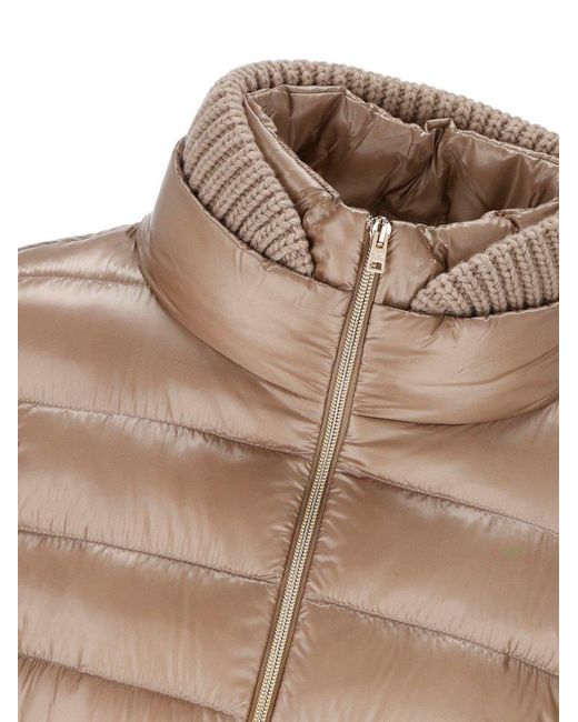 Herno Natural Zip-up Quilted Padded Jacket