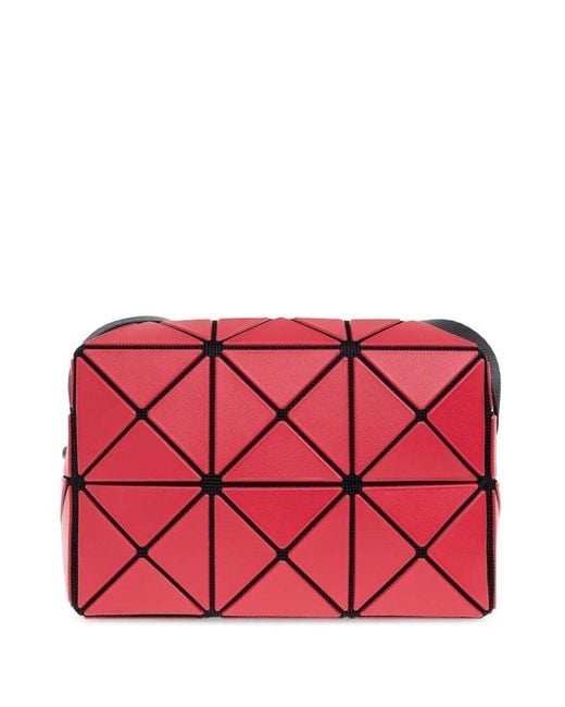 Issey Miyake Red Cuboid Shoulder Bag