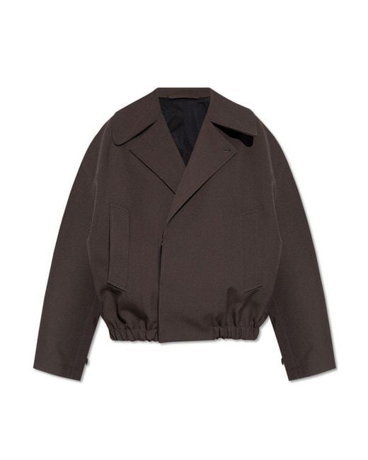 Lemaire Brown Jacket With Pockets