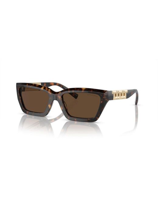 Tiffany & Co Black Rectangle Frame Sunglasses