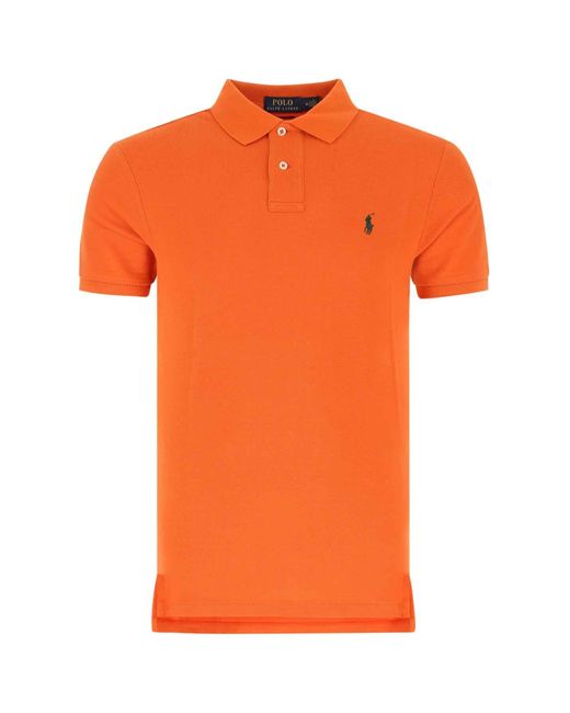 Polo Ralph Lauren Cotton Orange Piquet Polo Shirt Nd Uomo for Men ...