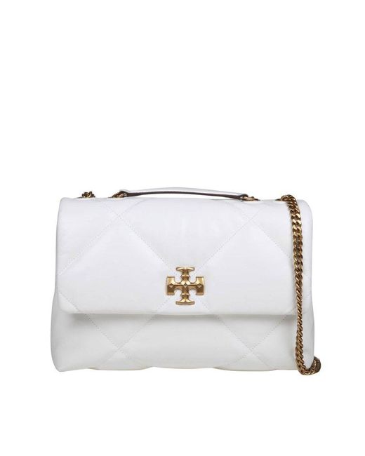 Tory Burch Kira Diamond Quilted White Color