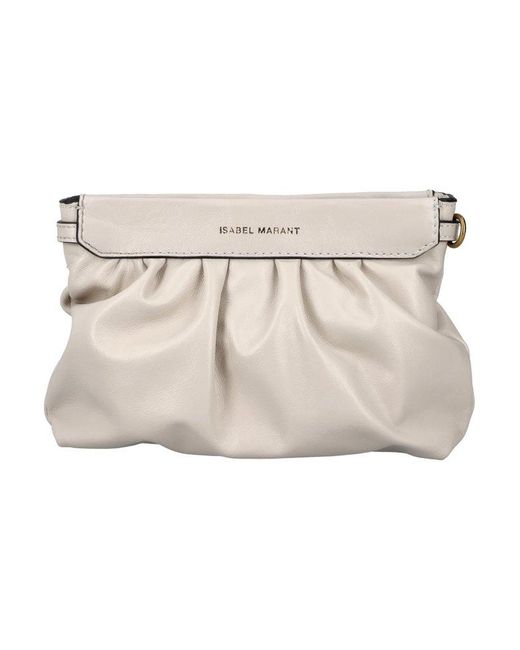Isabel Marant White Miniluz Mini Clutch Bag