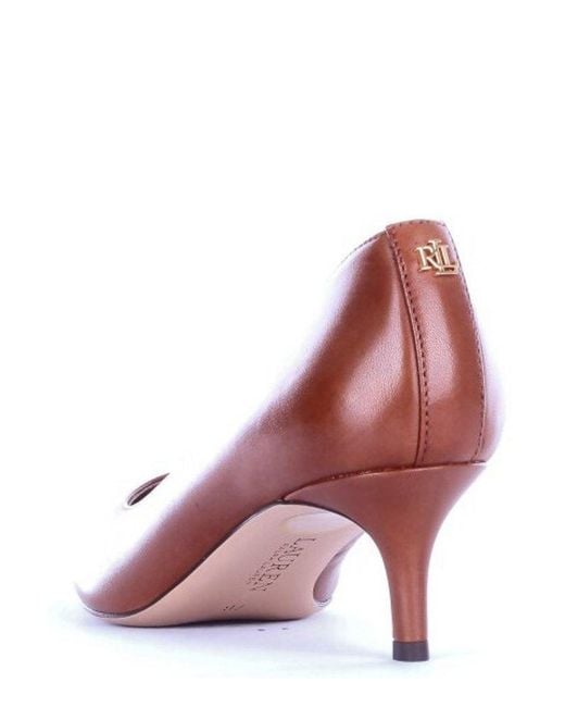 Ralph Lauren Pink Adrienne Pointed Toe Pumps