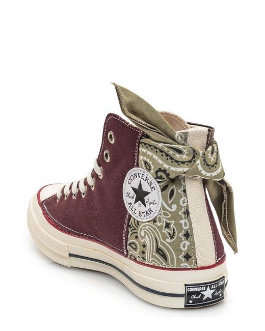 Converse Brown Chuck 70 Paisley Patchwork Sneakers for men
