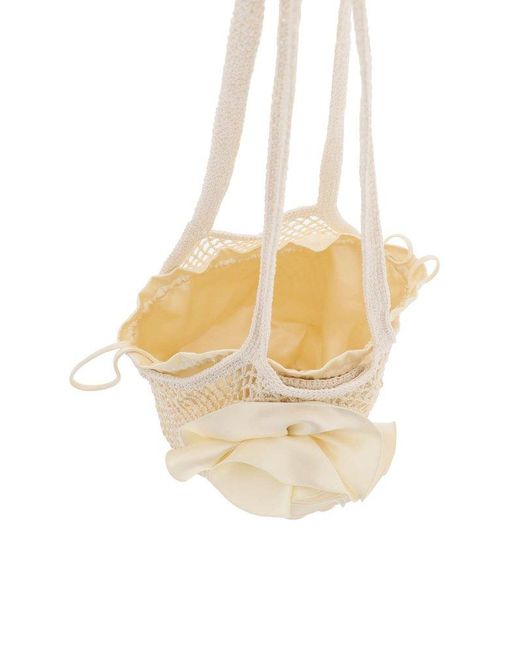 Magda Butrym Natural Flower Patch Medium Devana Bag