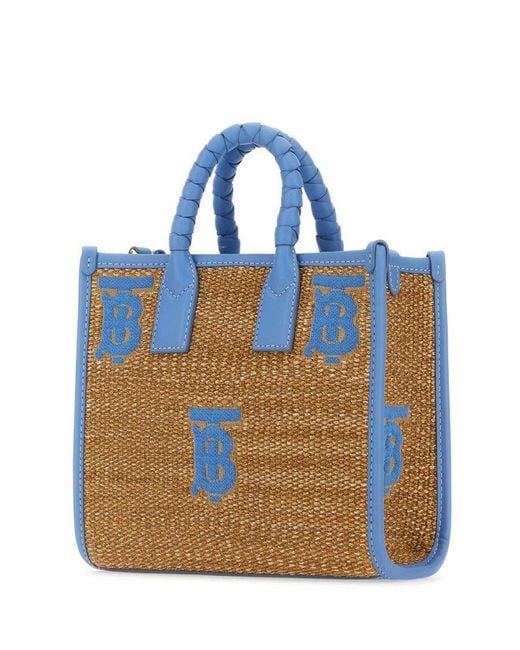 Burberry Blue Freya Mini Tote Bag