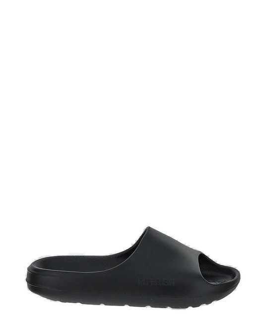 Represent Black Logo Engraved Sandals for men
