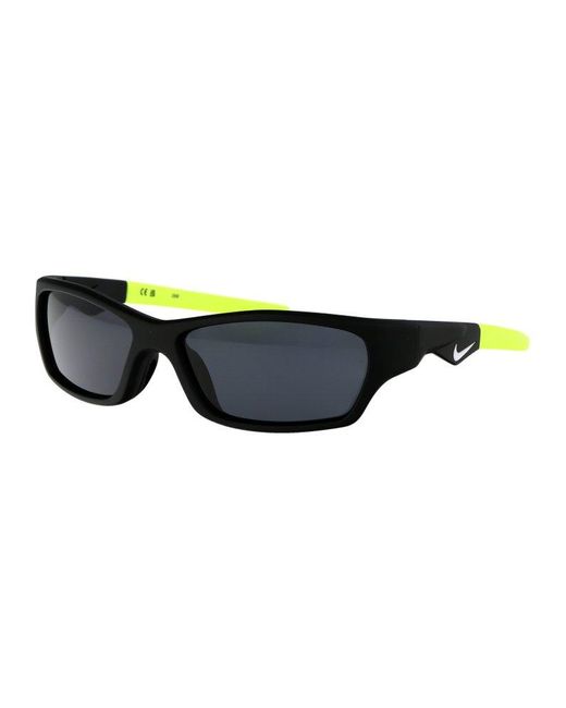Nike Black Jolt Rectangle Frame Sunglasses