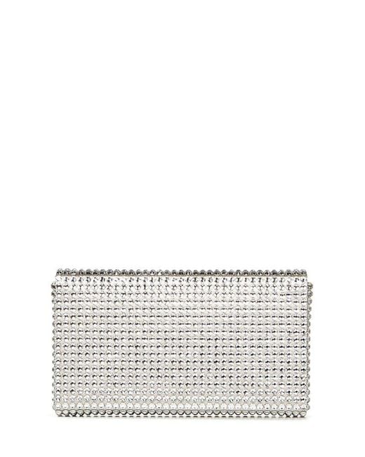 AMINA MUADDI Gray Fold-Over Top Tote Bag