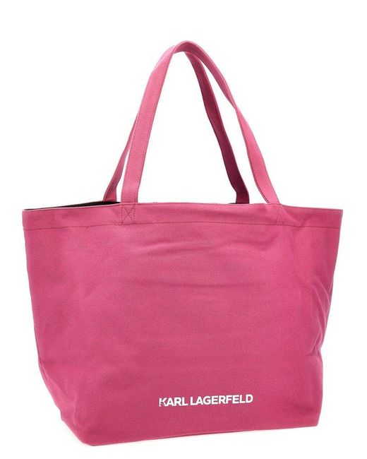 Karl Lagerfeld Pink K/ikonic 2.0 Tote Bag