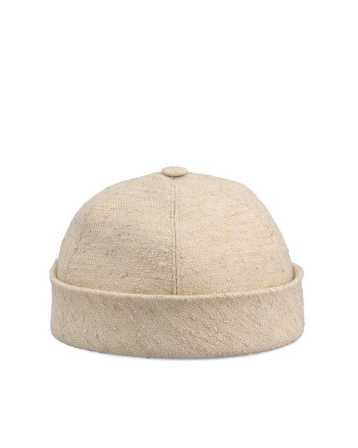 Loro Piana Natural Turn-uo Hem Tweed Hat