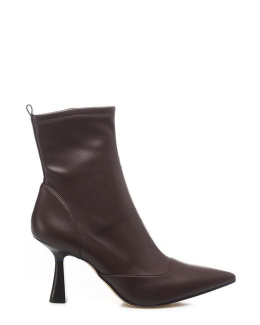 MICHAEL Michael Kors Brown Clara Heeled Ankle Boots
