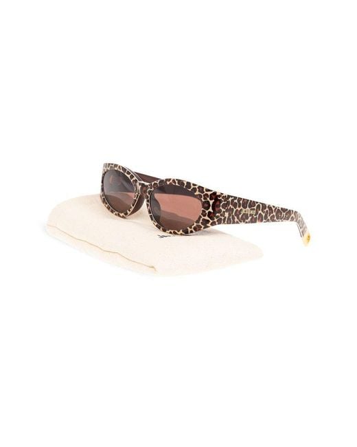 Jacquemus Pink Sunglasses With Logo,