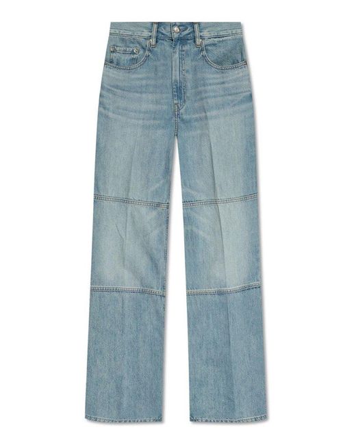 Helmut Lang Blue Carpenter Straight Leg Jeans