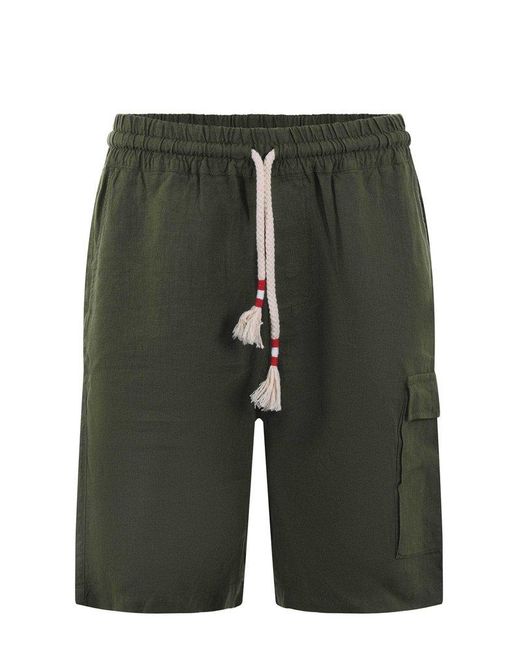 Mc2 Saint Barth Green Shorts for men
