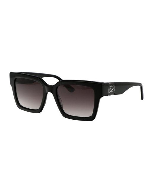 Karl Lagerfeld Black Square Frame Sunglasses