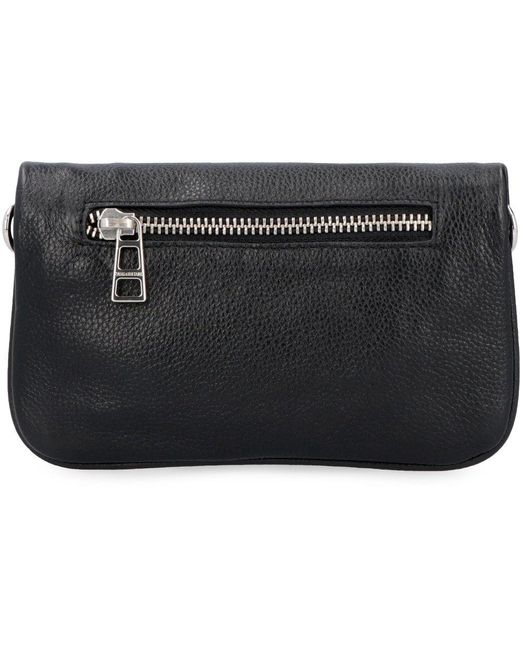 Zadig & Voltaire Logo Plaque Zipped Crossbody Bag in Black Lyst