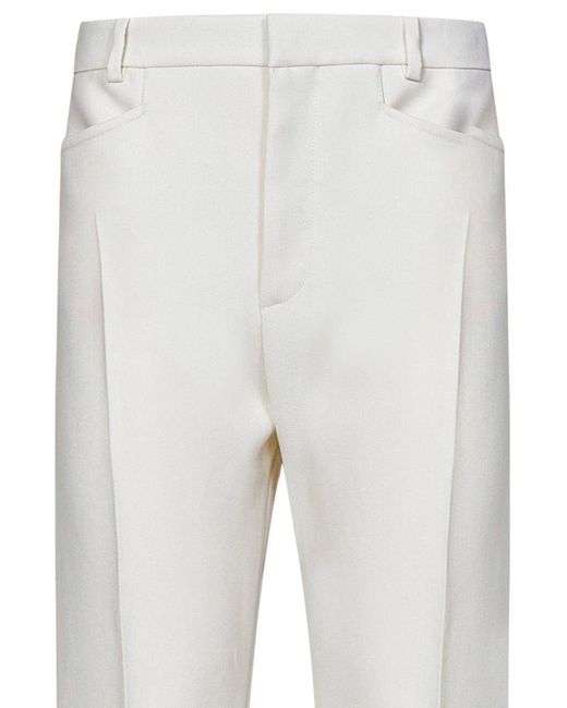Tom Ford White Straight Leg Tailored Trousers
