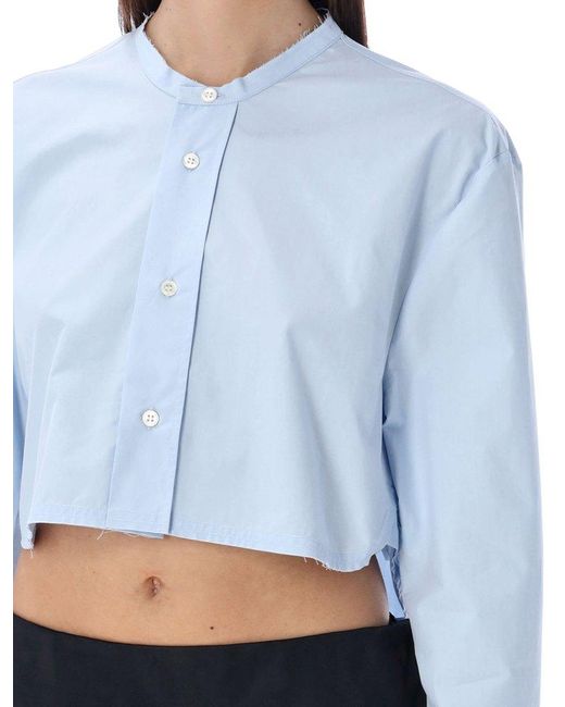 J.W. Anderson Blue Cropped Shirt