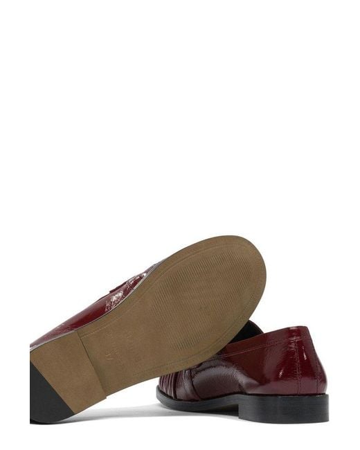 Alohas Red Marietta Onix Tassel Detailed Loafers