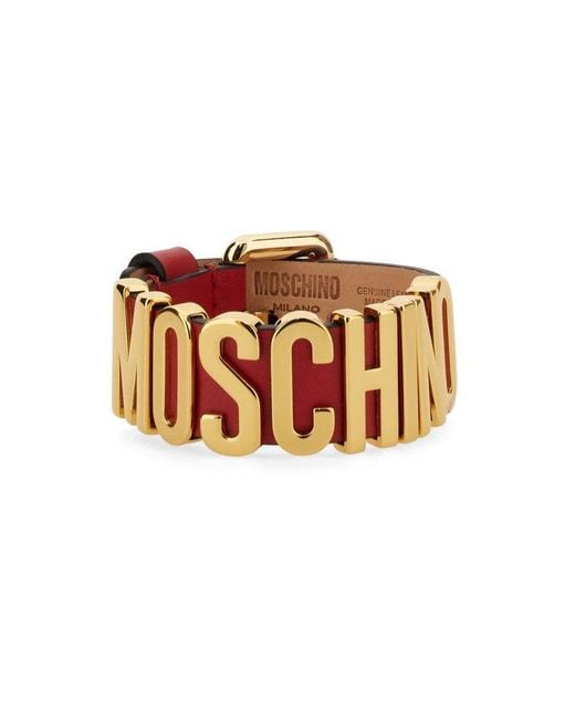 Moschino White Logo Bracelet