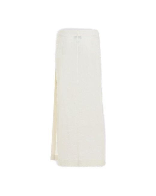 Lemaire White Belted Wrapped Skirt