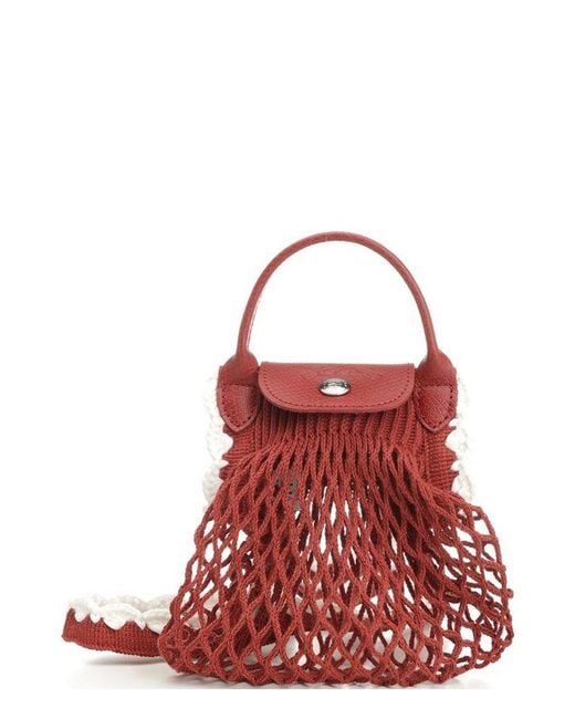Longchamp Red Le Pliage Collection Xs Crossbody Bag