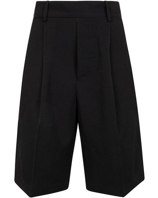Yohji Yamamoto Black R-4Tuck Short Pants