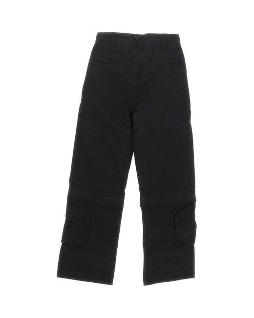 Entire studios Black Hard Wide-Leg Cargo Pants