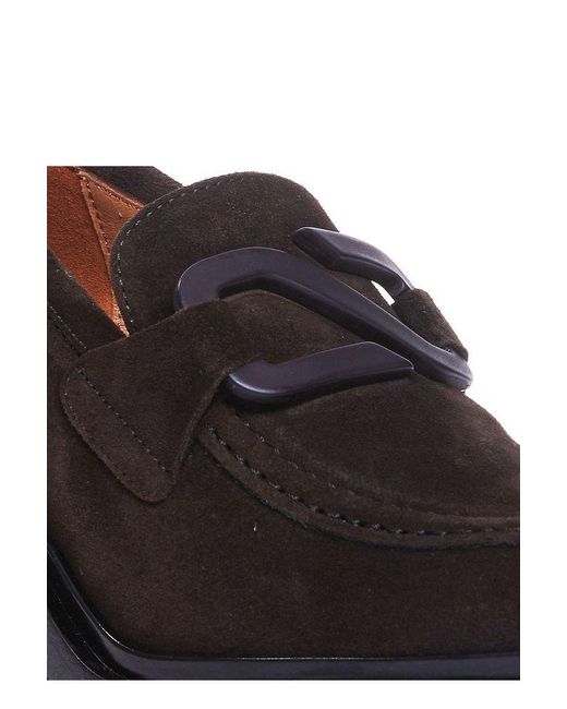 Angel Alarcon Brown Block Heel Pumps
