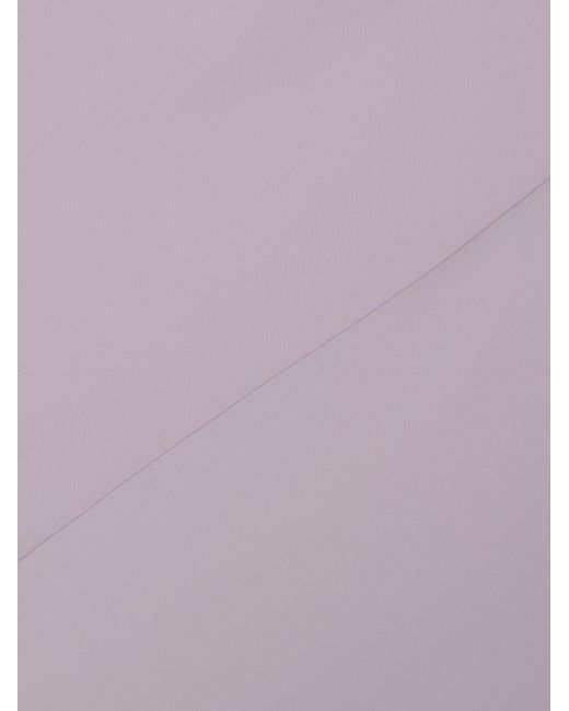 Courreges Purple Long Draped Dress