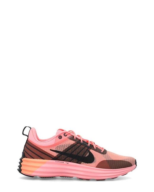 Nike Pink Lunar Foam Prm Lace-up Sneakers