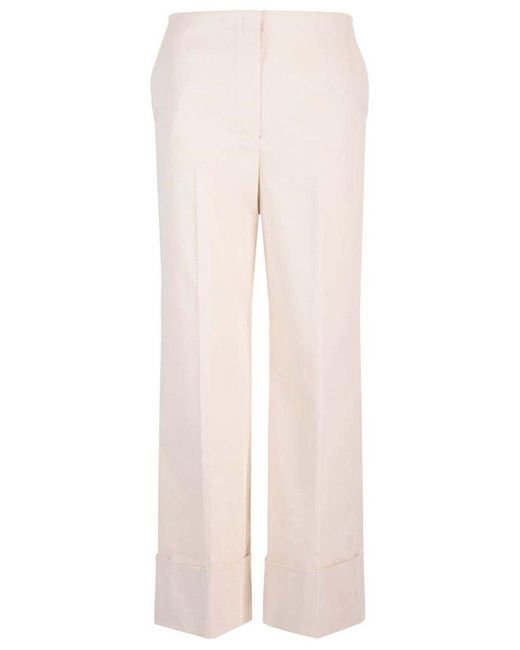 Theory Pink Stretch Cotton Trousers