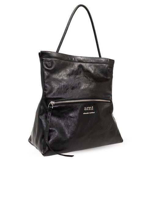 AMI Black Handbag 'Grocery'