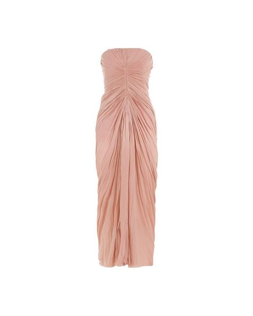 Rick Owens Pink Radiance Bustier Dress