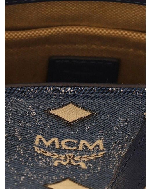 MCM Blue 'aren' Mini Handbag