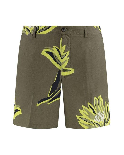 Boss Green Printed Bermuda Shorts for men
