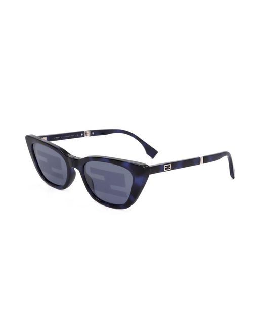 Fendi Blue Cat-eye Frame Sunglasses