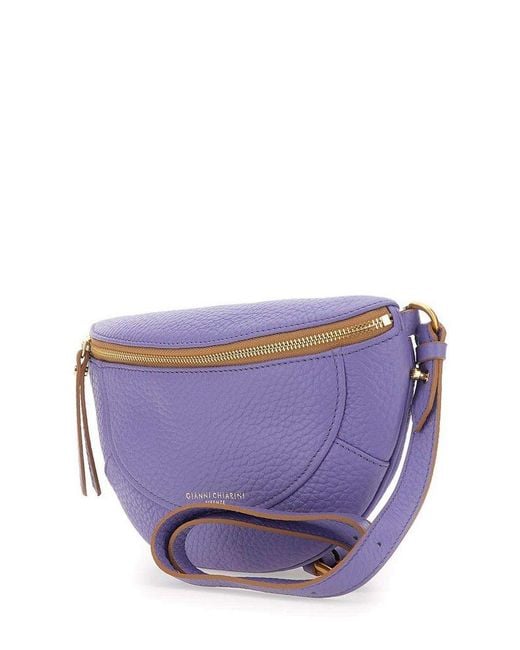 Gianni Chiarini Purple Brooke Crossbody Bag