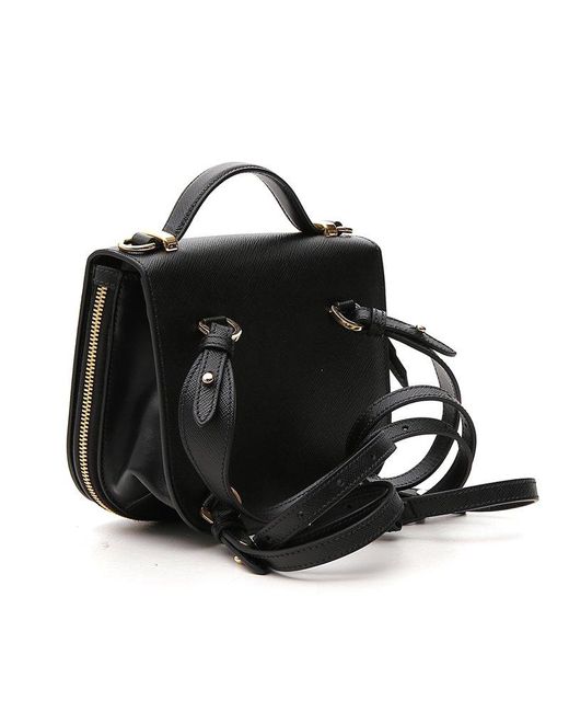 Prada Black Odette Mini Backpack