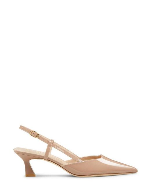 Stuart Weitzman Natural Vinnie Slingback Pumps