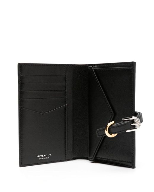 Givenchy Black Voyou Leather Bifold Wallet