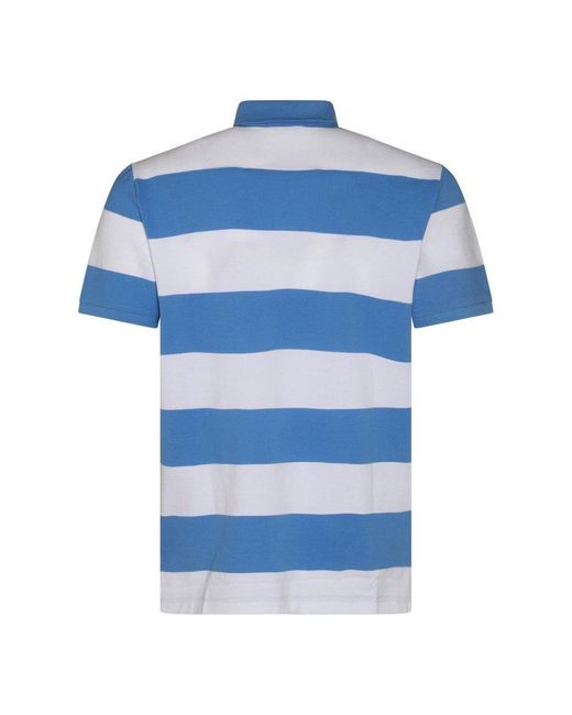 Polo Ralph Lauren Blue Light And Cotton Polo Shirt for men