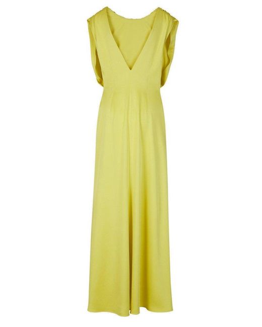 Jil Sander Yellow Enverse Maxi Dress