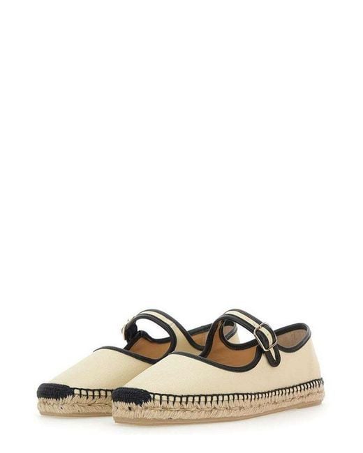 Castaner Natural Padua Mary Jane Flat Espadrilles
