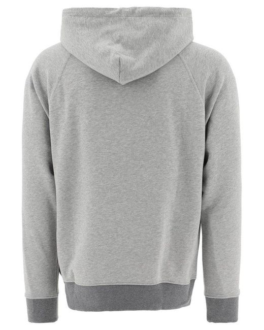 Sebago Cotton Drawstring Long-sleeved Hoodie in Grey (Grey) for Men | Lyst  Canada