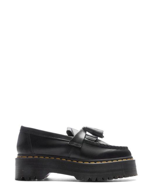 Dr. Martens Black Adrian Platform Tassel Detaied Loafers
